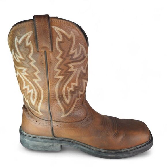 Wolverine Rancher Steel Toe Wellington Work Boots Brown W080150 Men's 12M - Picture 8 of 12